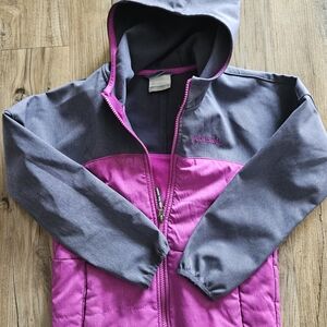 Purple and Gray Columbia Softshell Jacket